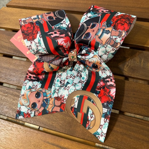 NWOT Handmade Christmas Hair Bow/ 2pc / L.O.L Surprise - Picture 4 of 9